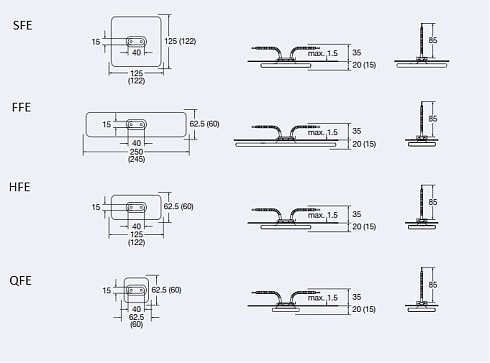 Keraminis plokščios infraraudonųjų spindulių šildymo elementas 